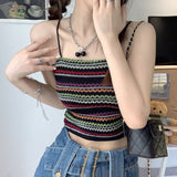 カラーボーダーキャミソール