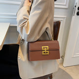 レトロダブルチェーンショルダーバッグ