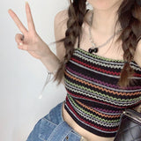 カラーボーダーキャミソール