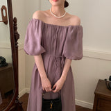 オフショルダーワンピース