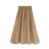 シアーAラインフレアスカート