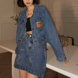 ダメージデニムセットアップ