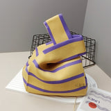 ニットハンドバッグ