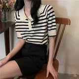 ボーダーポロシャツ