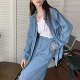 デニムシャツセットアップ