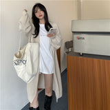 シンプルロングカーディガン/コート