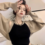 配色タンクトップ+ボレロ