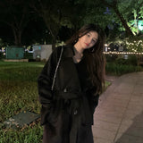 ウールブレンドロングコート