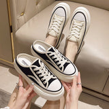 バイカラーキャンバススニーカーサンダル