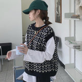 モノトーン柄ベスト