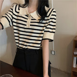 ボーダーポロシャツ