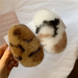 ふわふわリアルファーヘアクリップ