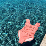 ギャザーワンピース水着