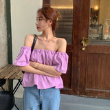 オフショルダーブラウス