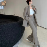 オーバージャケット&センタースリットパンツセットアップ【単品販売】