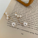 バックロングパールピアス