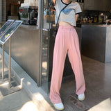 ツータックピンクパンツ