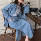 デニムシャツセットアップ