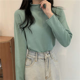 【19色展開】ベーシックハイネックトップス