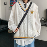 ワンポイントベアニットベスト【ユニセックス】