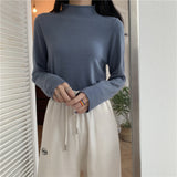 【19色展開】ベーシックハイネックトップス