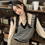 フェイクレイヤードボーダートップス