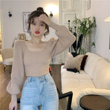 ボリュームスリーブ大人ニット