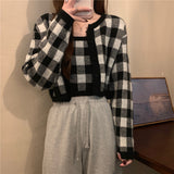 ギンガムチェックカーディガンセット