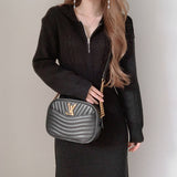 セーラーカラーニットワンピース