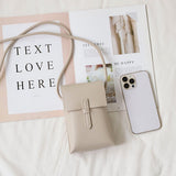 フェイクレザースマホショルダー/ミニバッグ