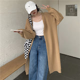 シンプルロングカーディガン/コート