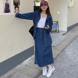 デニムシャツセットアップ