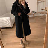 ウールブレンドロングコート