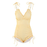 ギンガムチェックワンピース水着