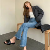 ハイウエストフレアデニム