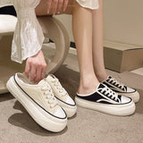 バイカラーキャンバススニーカーサンダル