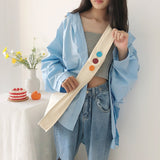 アヒルワッペンスクールバッグ