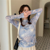 ブルーマーブルデザインシアーインナー