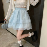 オーガンジーフレアスカート