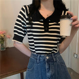 ボーダーポロシャツ