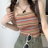 カラーボーダーキャミソール
