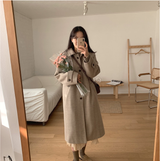 ウールブレンドロングコート