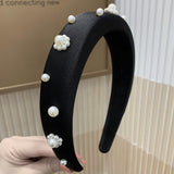 ベルベットパールビックカチューシャ