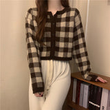 ギンガムチェックカーディガンセット