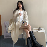 シンプルロングカーディガン/コート