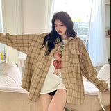 オーバーチェックシャツジャケット