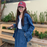 デニムシャツセットアップ