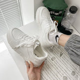 デザインソール厚底ホワイトスニーカー