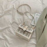 アーガイル柄ショルダーバッグ