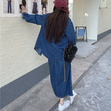 デニムシャツセットアップ